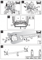 Фаркоп 2103-A Oris на Volkswagen Caddy 2020-, Ford Tourneo Connect 2022- без выреза в бампере. Тип шара: A. Нагрузки: 1300/75 кг, масса фаркопа 19 кг (без электрики в комплекте) от магазина ФаркопРос